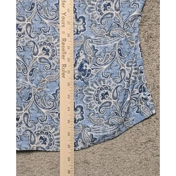 Emanuel Berg NWOT Byron Paisley Pattern 4Flex Shirt Modern Fit Size 44 17.5 XL